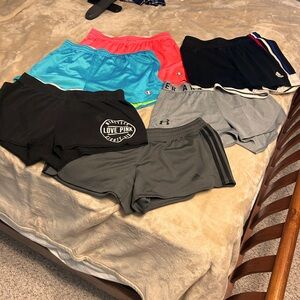 This bundles includes brands from Champion, Afidas, under armor, and pink.